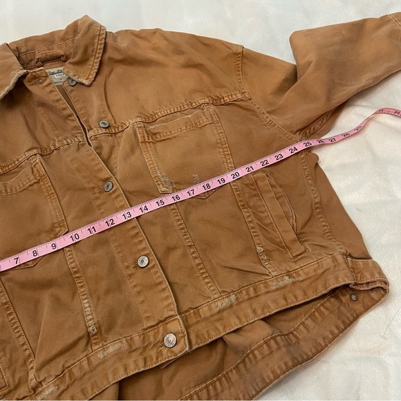 Free People We The Free Golden Nugget Opal Denim Jacket Size Small - Picture 12 of 14